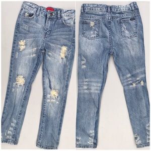 Washed, never worn distressed HAUS OF JR JEANS 8T